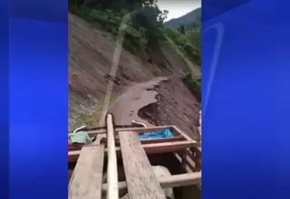 Oxapampa: intensas lluvias afectan carretera hacia codo de Pozuzo