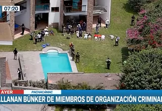 Pachacámac: Extranjeros detenidos en búnker pagaban cada uno mil soles por noche