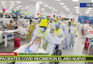 Pacientes COVID del Hospital Rebagliati recibieron el Año Nuevo