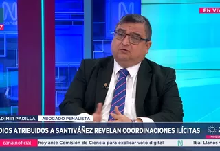 Padilla: Audios de Santiváñez configuran tráfico y peculado