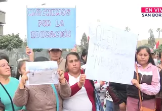 Padres de familia protestan ante el Ministerio de Educación por plagas en colegio