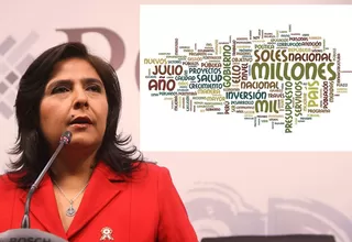 Las palabras más usadas por Ana Jara en su discurso: "millones" y "soles"