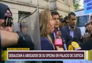 Palacio de Justicia: Colegio de Abogados fue desalojado de ambiente