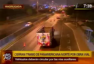 Panamericana Norte: conoce el plan de desvíos