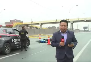 Panamericana Norte: Policía falleció tras perder control de su moto