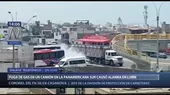 Panamericana Sur: Controlan fuga de gas en camión que circulaba a la altura de Lurín - Noticias de lurin