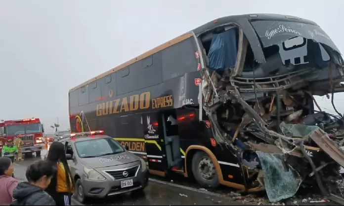 Panamericana Sur: Un muerto y trece heridos tras choque de bus ...