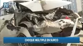 Surco: Vehículo ocasionó choque múltiple en la Panamericana Sur - Noticias de servicio-nacional-forestal-y-de-fauna-silvestre