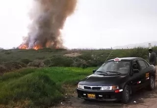 Pantanos de Villa: tres hectáreas resultaron afectadas por incendio