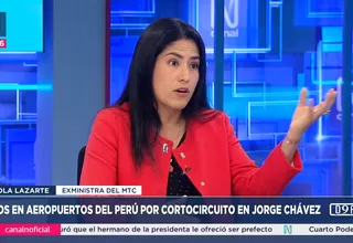 Paola Lazarte: Corpac es la entidad encargada de dar mantenimiento y operaciones de los aeropuertos que administra