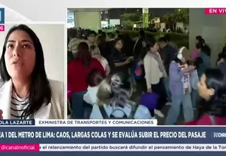 Paola Lazarte: Metro de Lima colapsa por falta de rutas y planificación