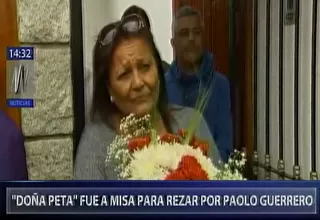 Paolo Guerrero: 'Doña Peta' se emociona y agradece a hinchas el apoyo a su hijo