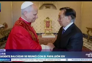 Papa León XIV recibió visita de José Balcázar en el Vaticano