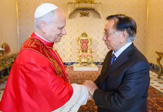 Papa León XIV recibió visita de José Balcázar en el Vaticano