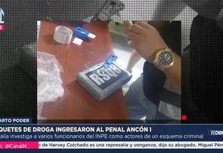 Paquetes de cocaína ingresaron al penal Ancón I