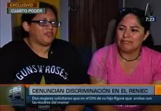 Pareja de lesbianas denuncia que el Reniec no inscribe a su hijo