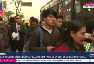 Paro parcial de transportistas hoy en Lima afecta la movilidad