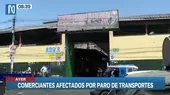 Paro de transportes: Ingreso de camiones al Mercado de Frutas disminuyó un 50% - Noticias de paro-transportistas