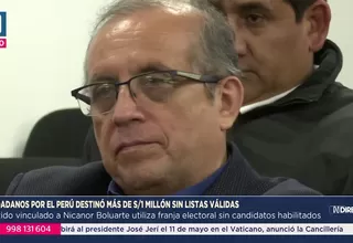 Partido vinculado a Nicanor Boluarte usó franja electoral