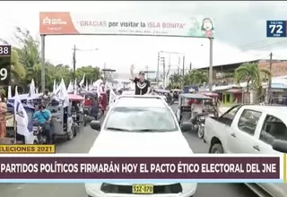 Agrupaciones políticas firmarán hoy el Pacto Ético Electoral