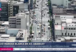 Pasajeros y choferes en contra de carril exclusivo en Abancay