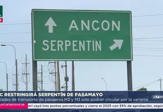 Pasamayo restringe paso a buses del 2026 al 2027 por riesgos