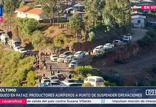 Pataz inicia paro indefinido y bloquea accesos por protestas