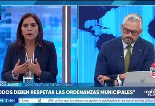 Patricia Juárez cuestiona pedido de Roberto Sánchez para realizar su cierre de campaña en el Paseo de los Héroes Navales