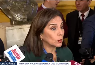 Patricia Juárez sobre congresistas que viajaron para ser veedores: Tendrán que rendir cuentas de sus actos