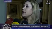 Paulina Facchín: El Perú está en contra del régimen de Nicolás Maduro - Noticias de Paulina Facchin