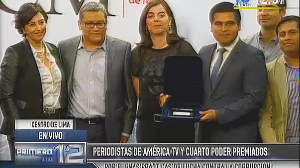 PCM premió a \'Cuarto Poder\' por los reportajes que revelaron la red ... PCM premió a \'Cuarto Poder\' por los reportajes que revelaron la red ...