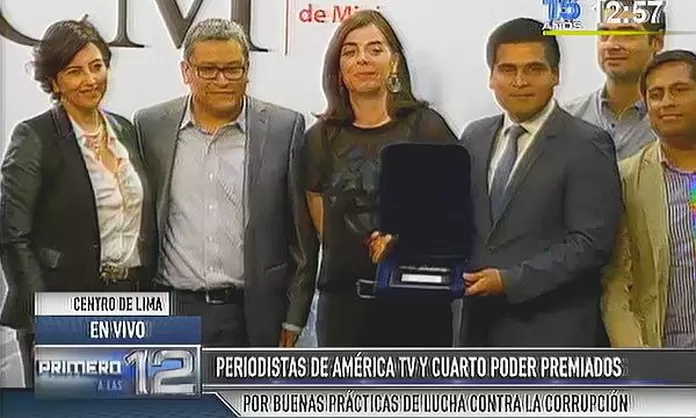 PCM premió a \'Cuarto Poder\' por los reportajes que revelaron la red ... PCM premió a \'Cuarto Poder\' por los reportajes que revelaron la red ...