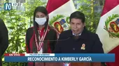 Pedro Castillo comete error y llama “Climber” a Kimberly García - Noticias de cometa