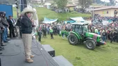 El presidente hizo entrega de maquinarias a organizaciones agrarias - Noticias de Cajamarca