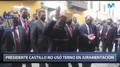 Pedro Castillo no usó terno en ceremonia de juramentación - Noticias de juramentacion