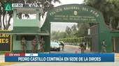 Pedro Castillo permanece en la sede de la Diroes - Noticias de cruzeiro