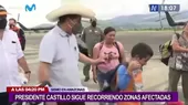 Pedro Castillo saluda a niño en Amazonas y le regala una botella de agua - Noticias de nino