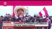 Pedro Castillo juró como presidente en la Pampa de la Quinua  - Noticias de quinua