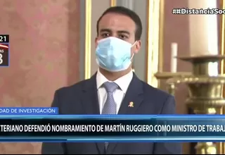 Pedro Cateriano defendió designación de Ruggiero como ministro de Trabajo