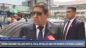 Pedro Chávarry declaró ante fiscal por caso de ingreso a oficinas lacradas - Noticias de reynaldo-abia