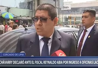 Pedro Chávarry declaró ante fiscal por caso de ingreso a oficinas lacradas