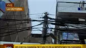 Peligrosa maraña de cables en alrededores de Gamarra - Noticias de marana-cables