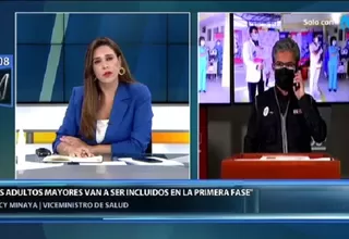 Percy Minaya: Adultos mayores serán incluidos en la primera fase de vacunación contra el coronavirus