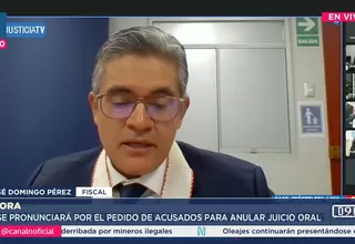 Pérez pide al PJ pronunciarse sobre nulidad en 'Caso Cócteles'