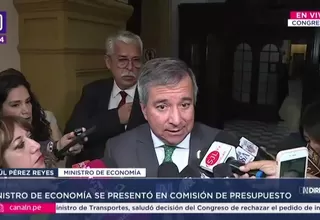 Pérez Reyes: Policía Nacional sí cuenta con presupuesto asignado