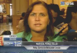 Pérez Tello: Soy la única persona que maneja las citaciones en la Comisión MBL