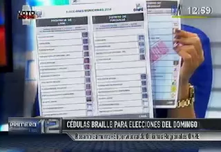 Personas con discapacidad visual podrán obtener cédulas braille en estas elecciones