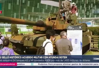 Perú firma acuerdo militar con Hyundai Rotem por 195 blindados