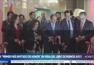 Perú inauguró su pabellón en la Feria del Libro de Buenos Aires