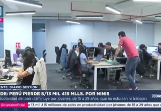 Perú pierde millones por jóvenes que no estudian ni trabajan